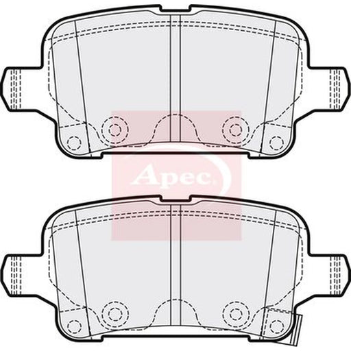 Apec Rear Brake Pad Set PAD2126