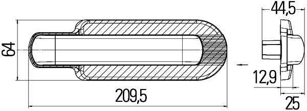 Hella 2BM 011 788-007 Auxiliary Direction Indicator