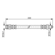 Bosch Brake Hydraulic Hose Line Rear 1 987 476 081