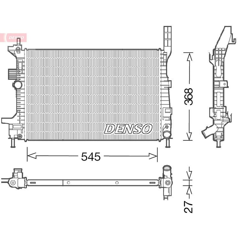 Denso Engine Radiator DRM10029