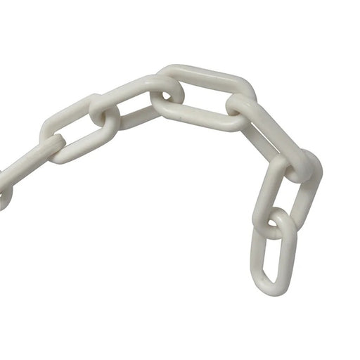 Faithfull Plastic Chain 8mm x 12.5m White - FAICHPLW812C