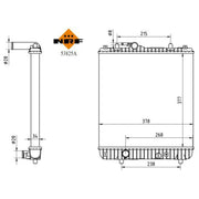 NRF Engine Radiator 53825A