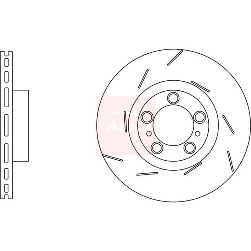Apec 2 x / Front Brake Discs DSK3263