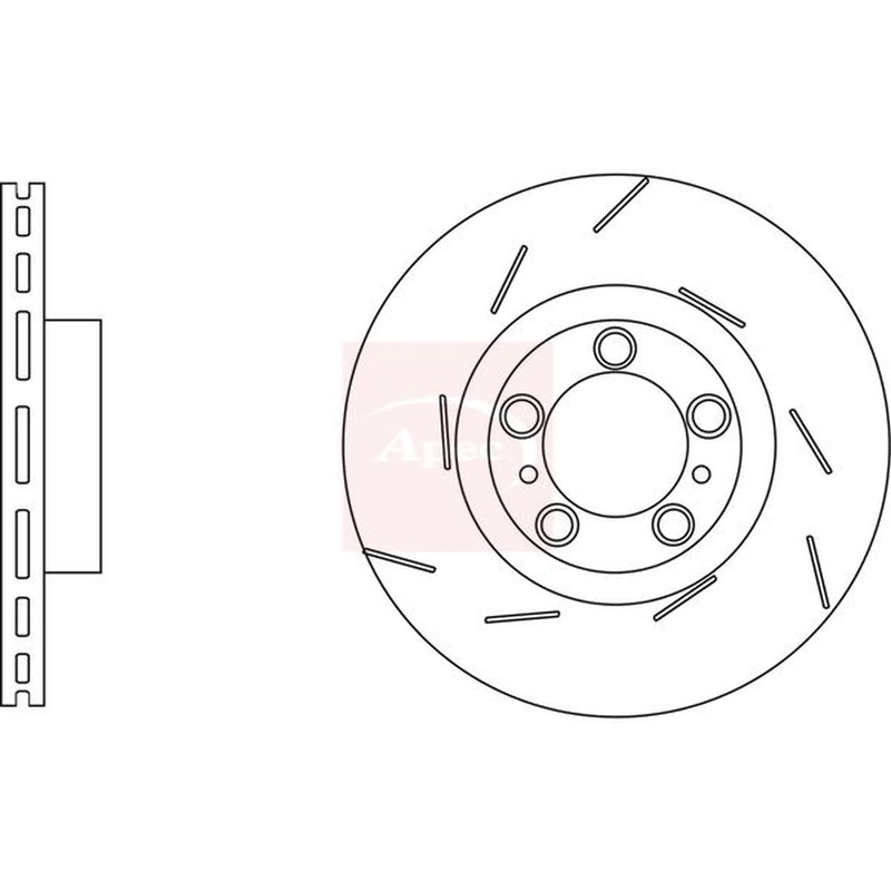 Apec 2 x / Front Brake Discs DSK3263