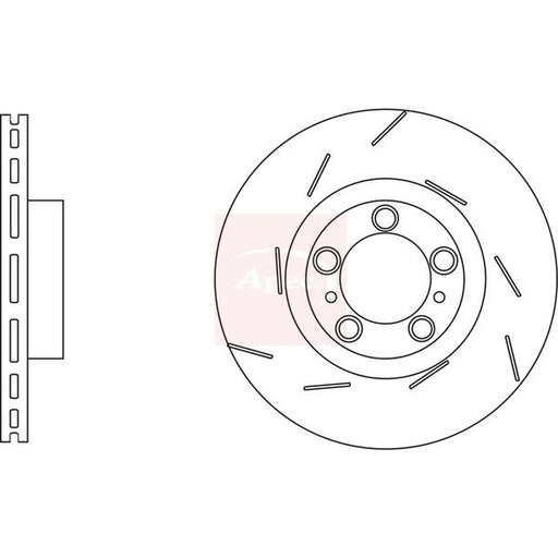 Apec 2 x / Front Brake Discs DSK3263