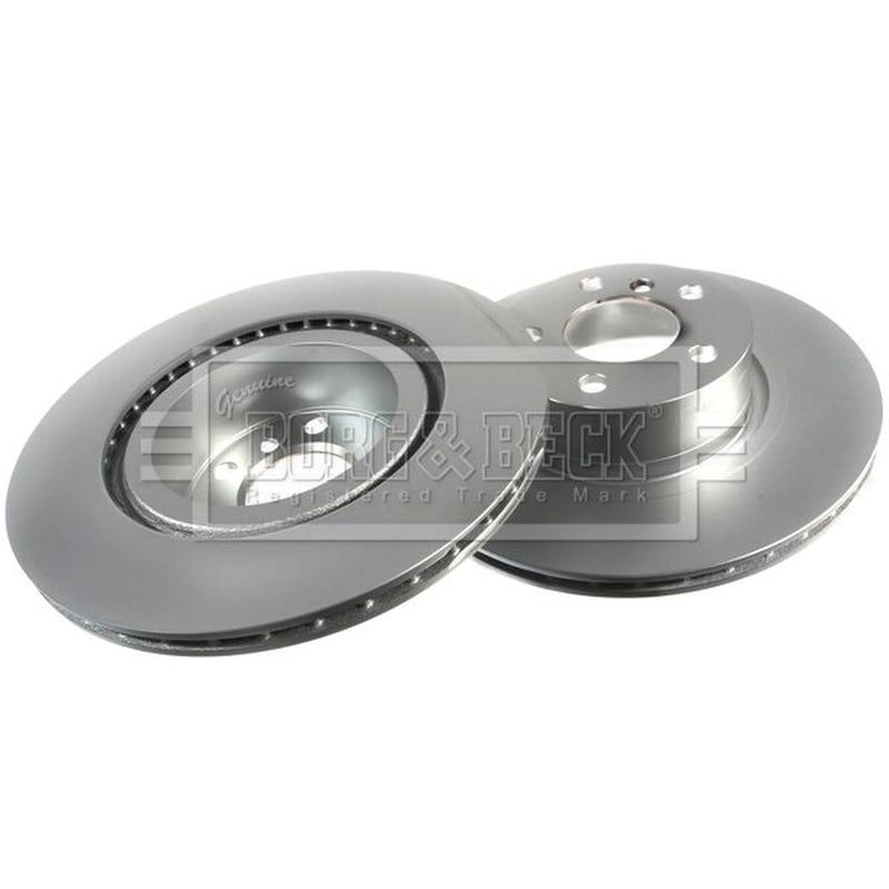 Borg & Beck 2 x Vented Rear Brake Discs BBD5300