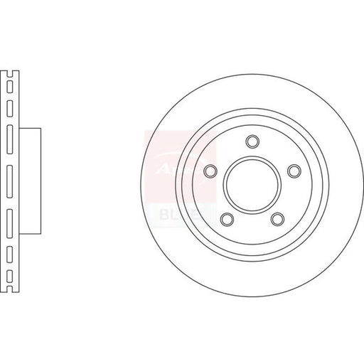 Apec 2 x Vented Rear Brake Discs SDK6850