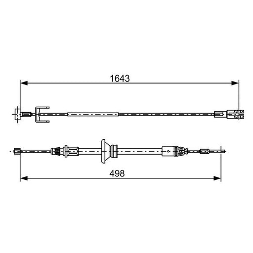 Bosch Handbrake Cable Front 1 987 482 525