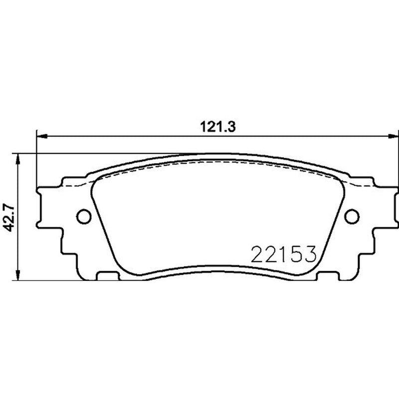 DON Rear Brake Pad Set PCP2190
