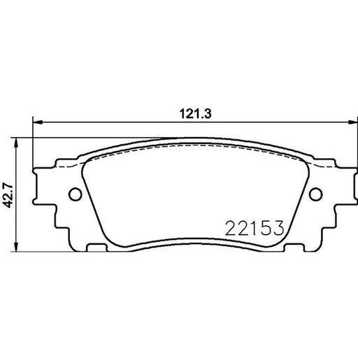 DON Rear Brake Pad Set PCP2190