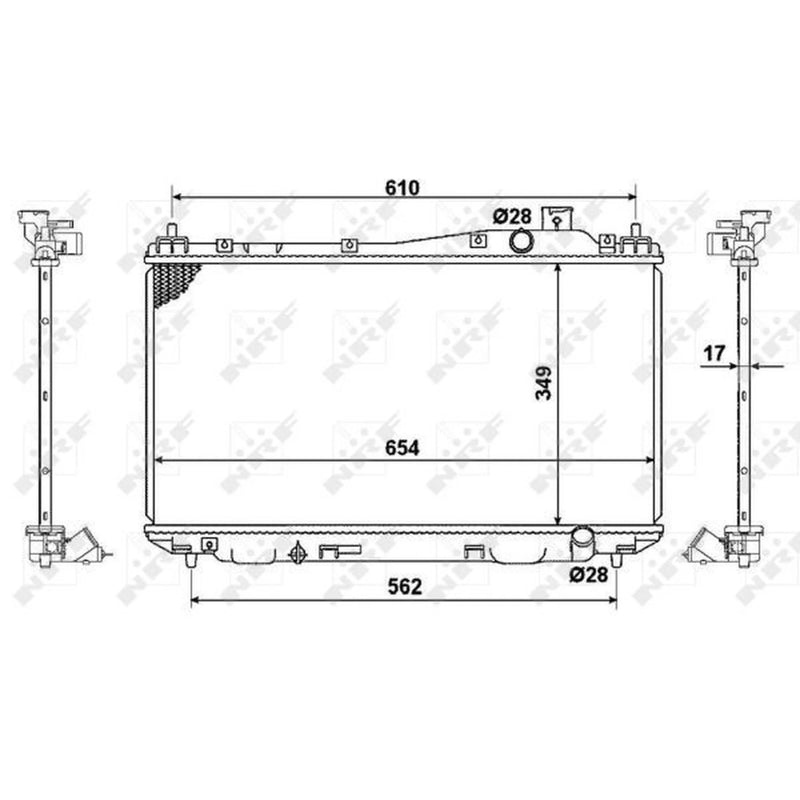 NRF Engine Radiator 53440