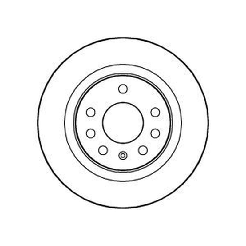 Abtex 2 x Solid Rear Brake Discs BD1054S