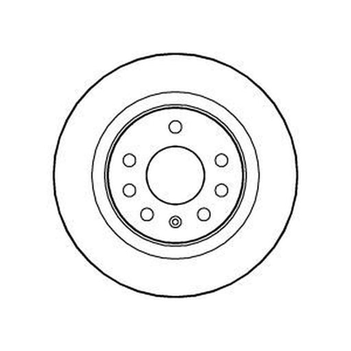 Abtex 2 x Solid Rear Brake Discs BD1054S