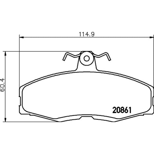 Mintex Front Brake Pad Set MDB1212