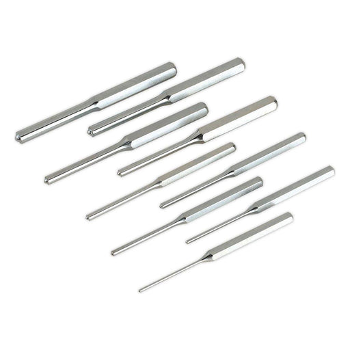 Sealey Roll Pin Punch Set 9pc 3-12mm Metric AK9109M Sealey  - Town Parts