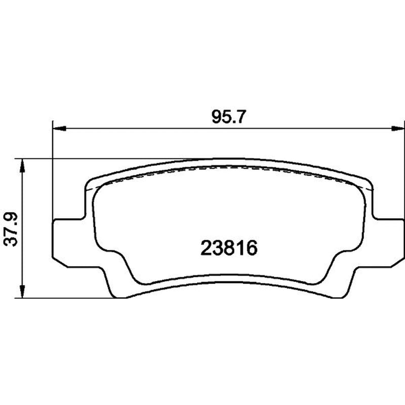 DON Rear Brake Pad Set PCP1083