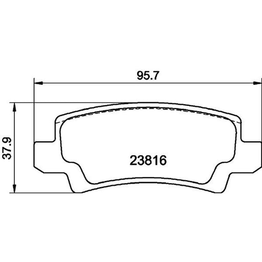 DON Rear Brake Pad Set PCP1083