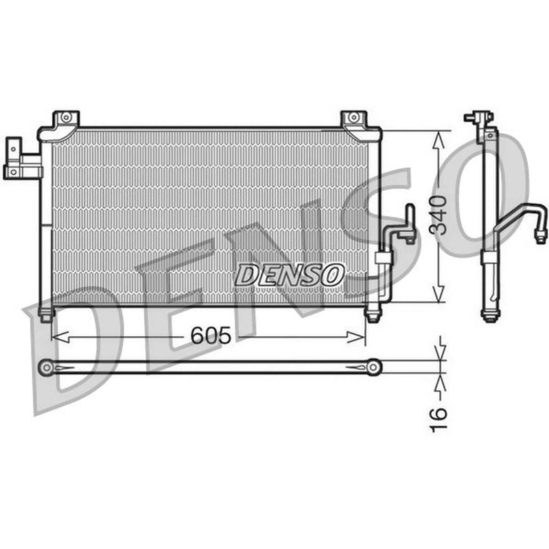 Denso Air Conditioning Condenser DCN44005