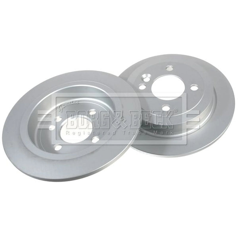 Borg & Beck 2 x Solid Rear Brake Discs BBD4257