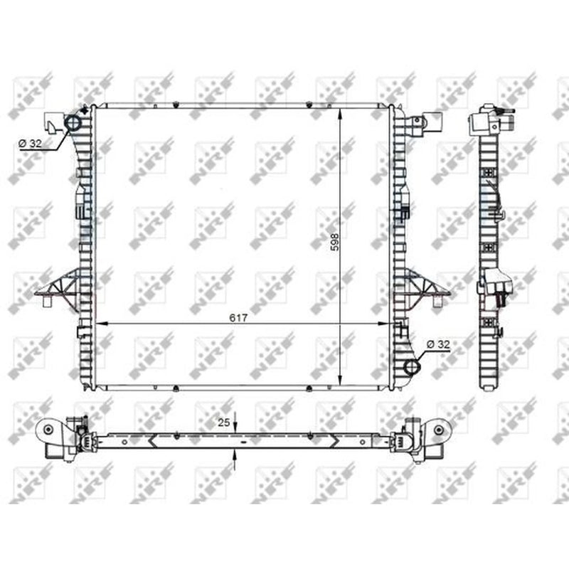 NRF Engine Radiator 59145