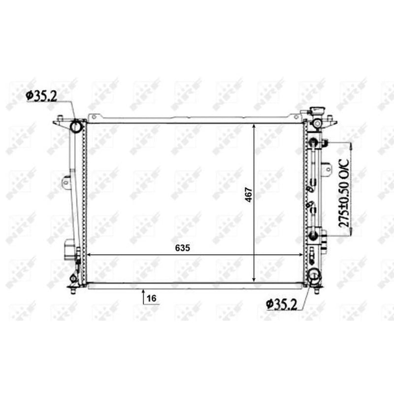 NRF Engine Radiator 50135