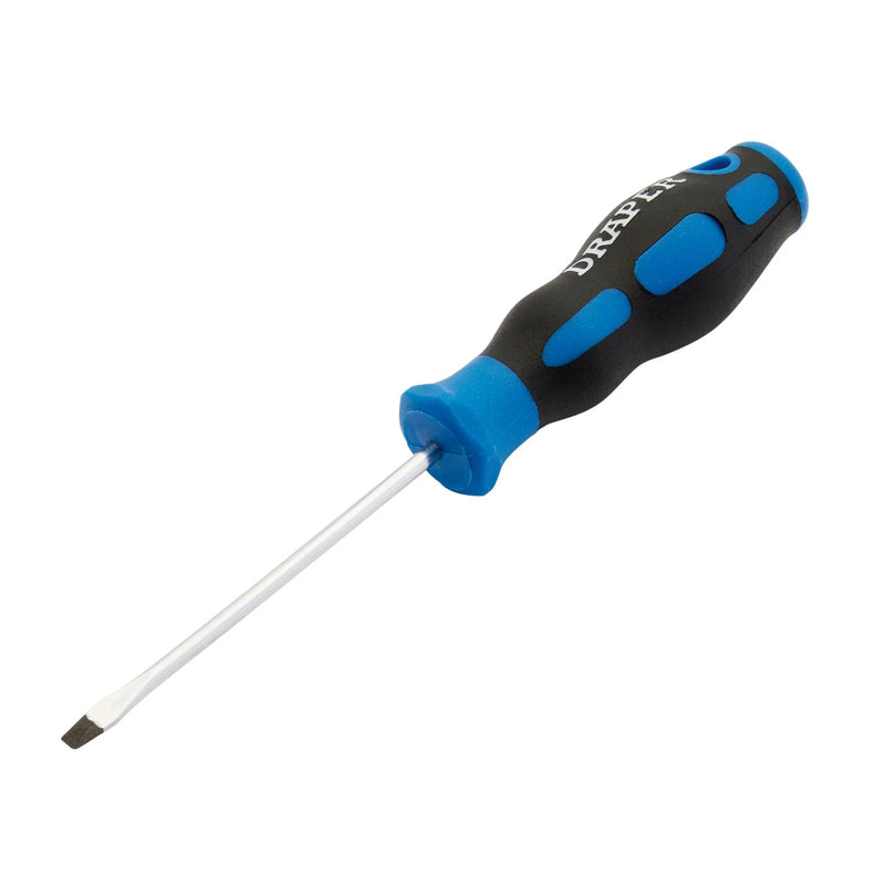Draper Soft Grip Plain Slot Screwdriver - Multi Length Options