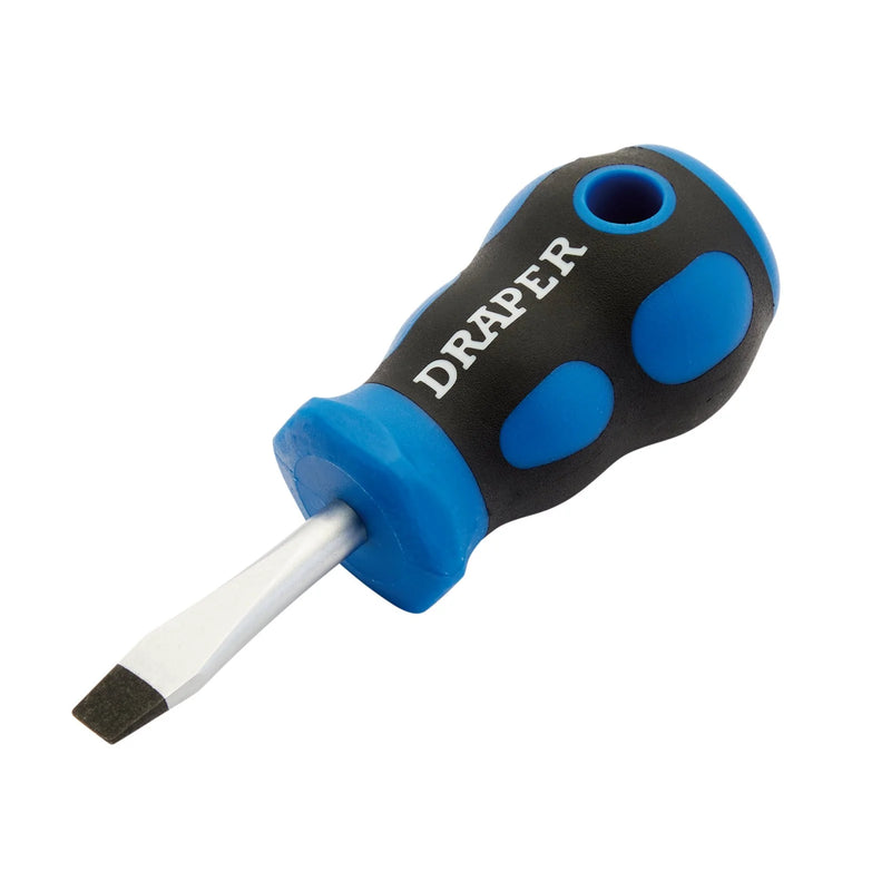 Draper Soft Grip Plain Slot Screwdriver, 6" Length Variations