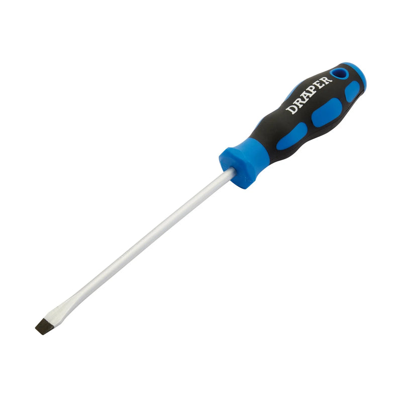 Draper Soft Grip Plain Slot Screwdriver, 6" Length Variations