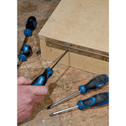 Draper Soft Grip Screwdriver Set 8 Piece Chrome Vanadium Steel