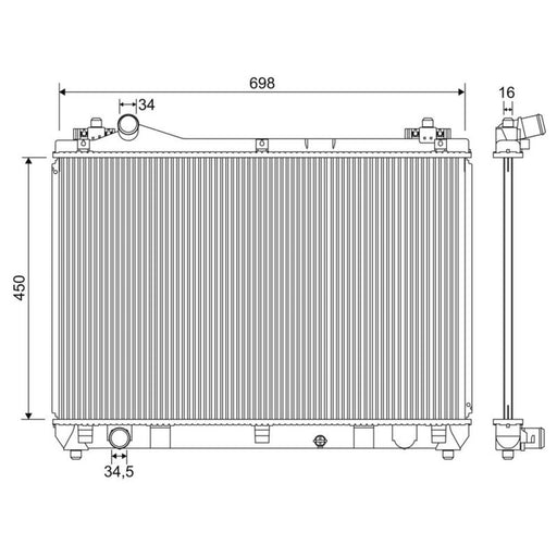 Valeo Engine Radiator 701243