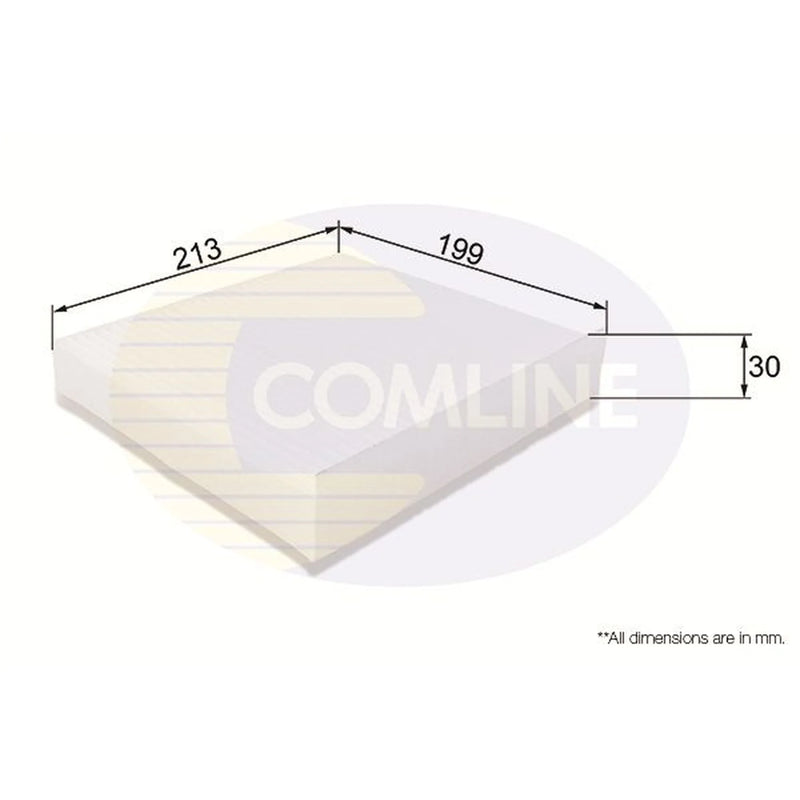 Comline Cabin Air Filter (Pollen Filter) EKF173