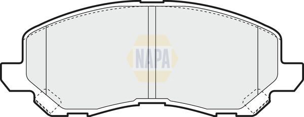 NAPA Front & Rear Pads fits CHRYSLER CITROËN DODGE