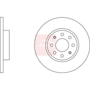 Apec 2 x Solid Front Brake Discs DSK2569