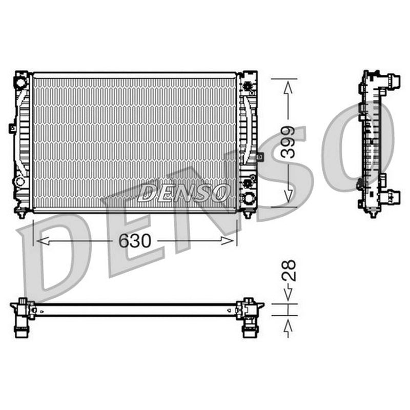 Denso Engine Radiator DRM02031