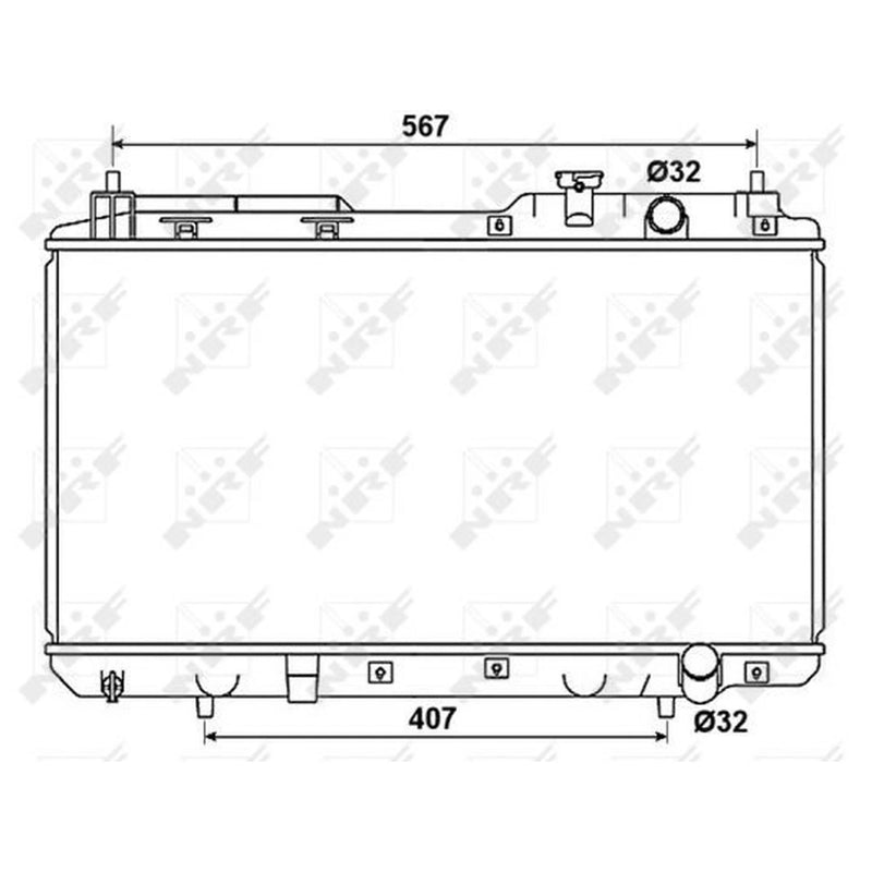 NRF Engine Radiator 53506