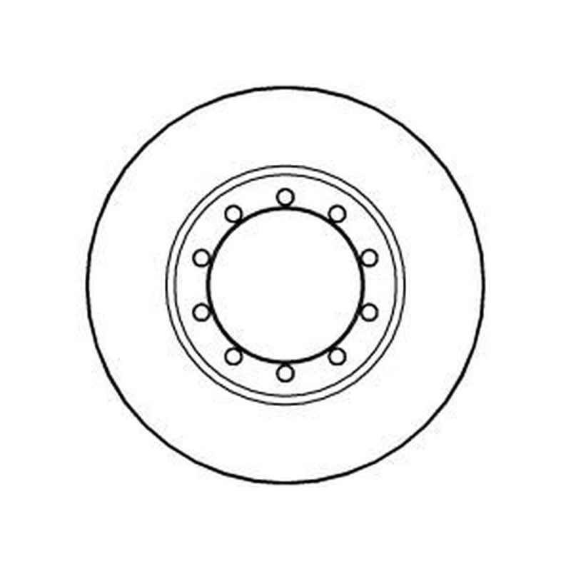 Abtex 2 x Solid Rear Brake Discs BD1356S