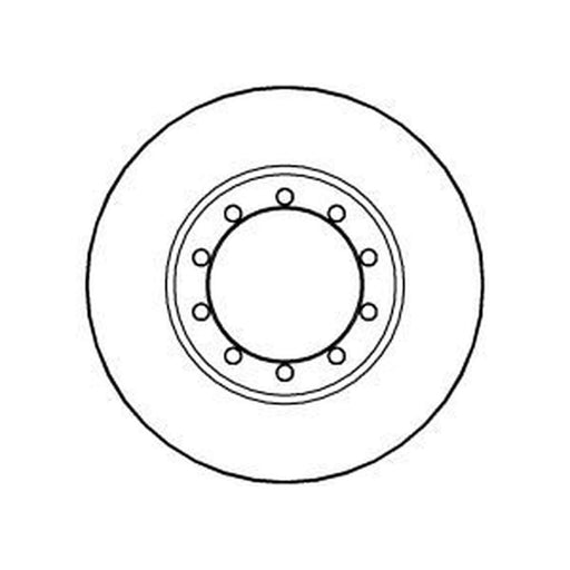Abtex 2 x Solid Rear Brake Discs BD1356S