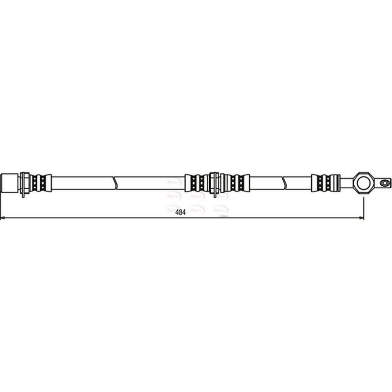 Apec Brake Hydraulic Hose Line Front HOS3421