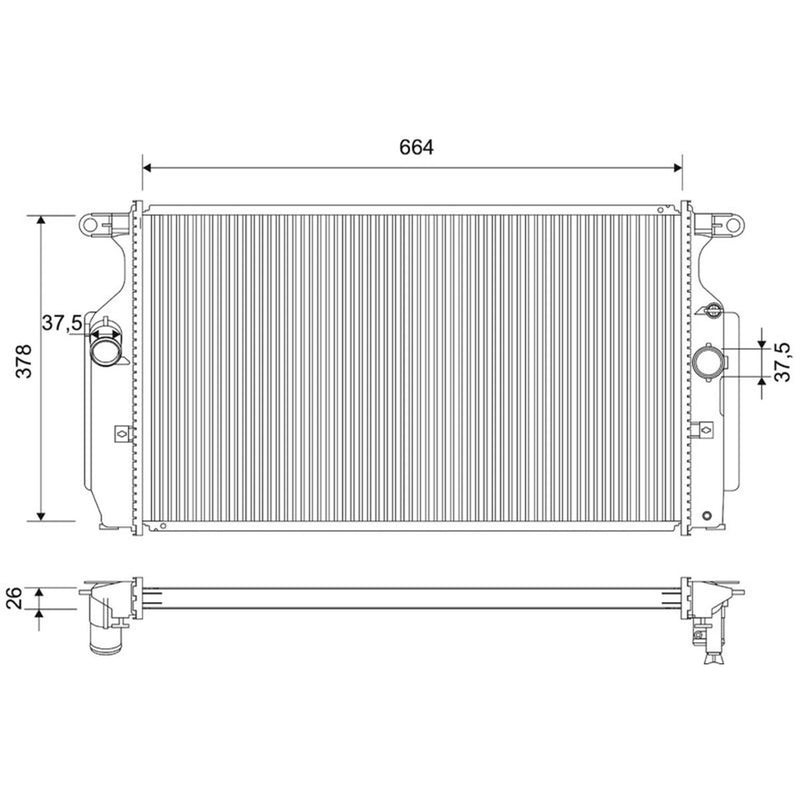 Valeo Engine Radiator 701901