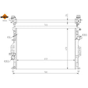 NRF Engine Radiator 53811A