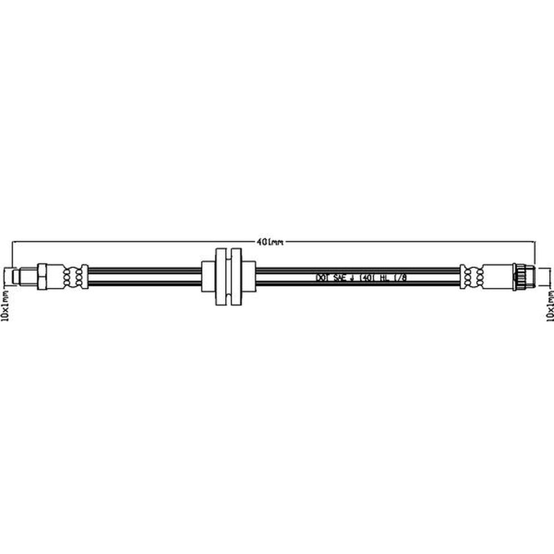 Juratek Brake Hydraulic Hose Line Front JBH1261