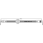 Abtex Brake Hydraulic Hose Line Front ABH1261