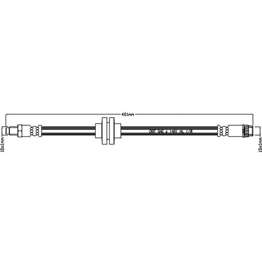 Abtex Brake Hydraulic Hose Line Front ABH1261