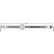 Abtex Brake Hydraulic Hose Line Front ABH1261