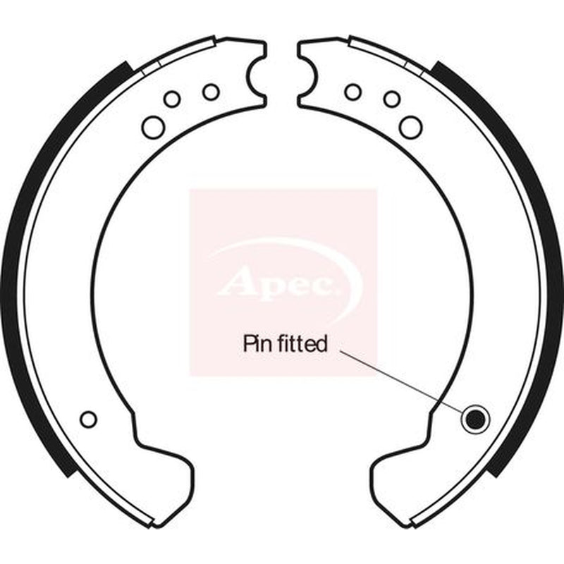 Apec Brake Shoe Set Axle Kit SHU267