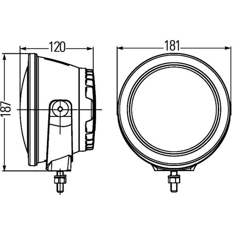 Hella Headlamp Zf 0/180Gr Sw Md12/24 1F3 Right 1F3 011 815-031 2 022 3026 1F3
