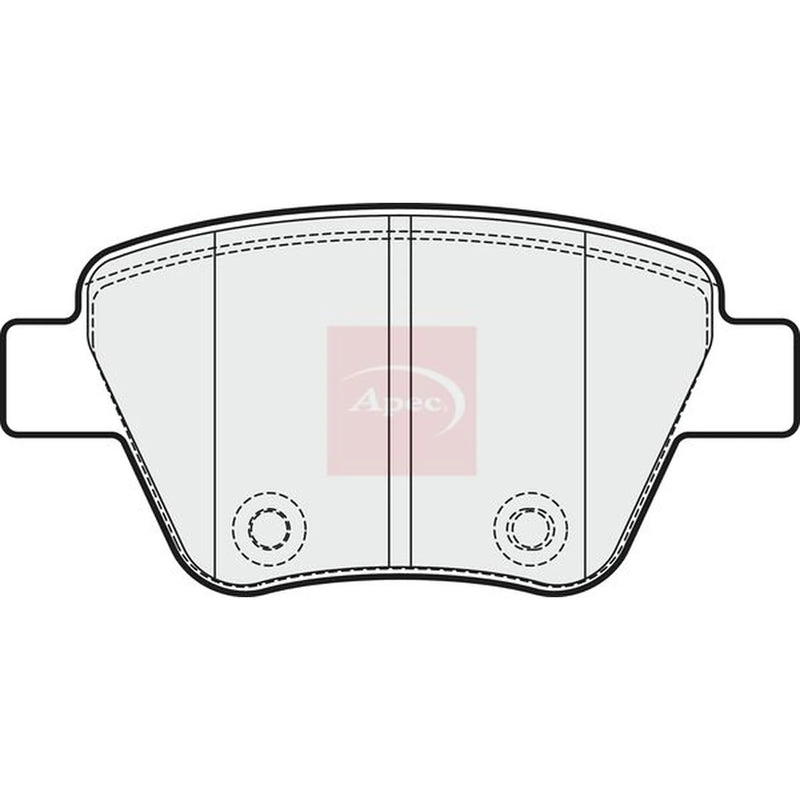 Apec Rear Brake Pad Set PAD1751
