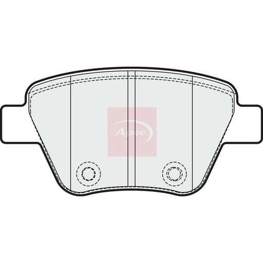 Apec Rear Brake Pad Set PAD1751