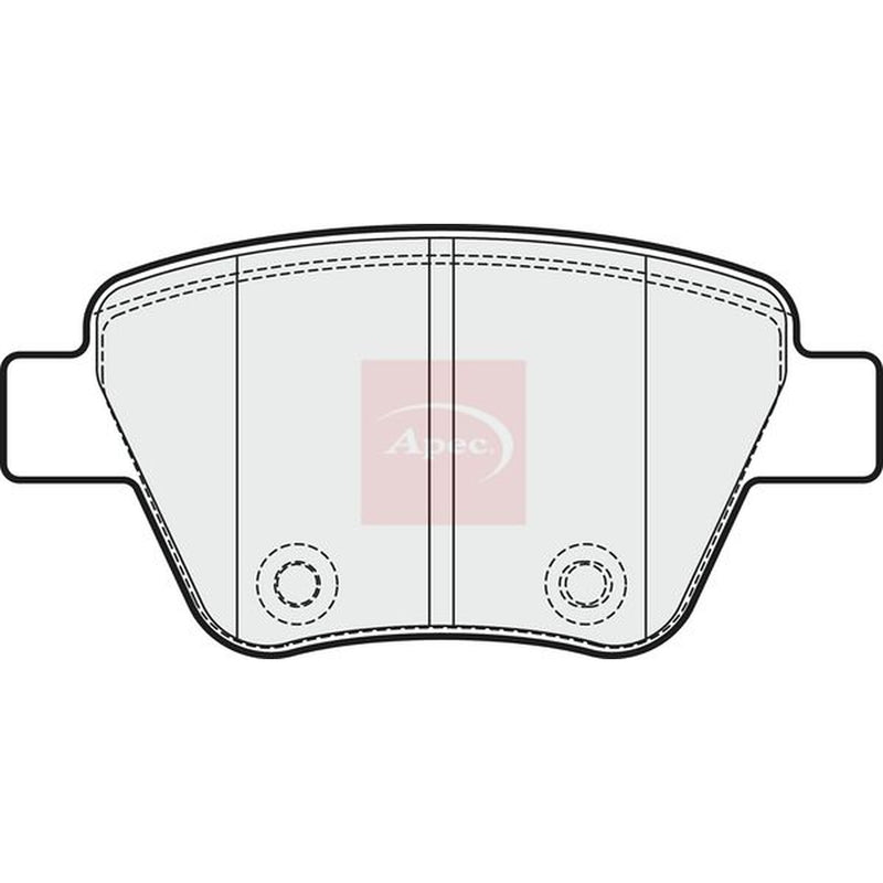 Apec Rear Brake Pad Set PAD1751