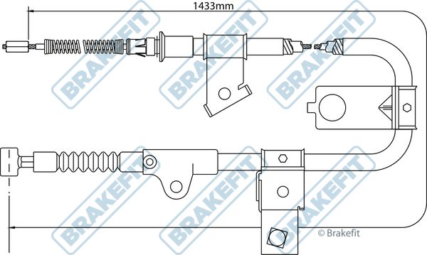 Apec Handbrake Cable Right Rear